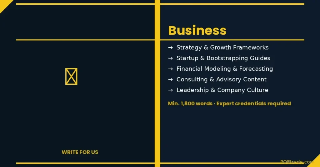 Write For Us — Business
