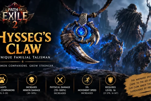 Poe2 Hysseg's Claw Stats, Hyena Skill, and Is It Worth Using